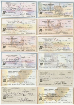 Lot of 200 Bob Gibson Signed Personal Checks